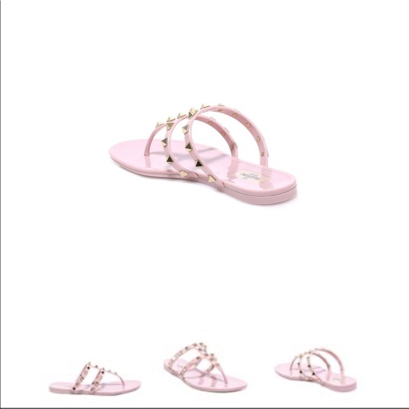 Valentino Garavani Rockstud Slip-On Flip Flops - Picture 6 of 10